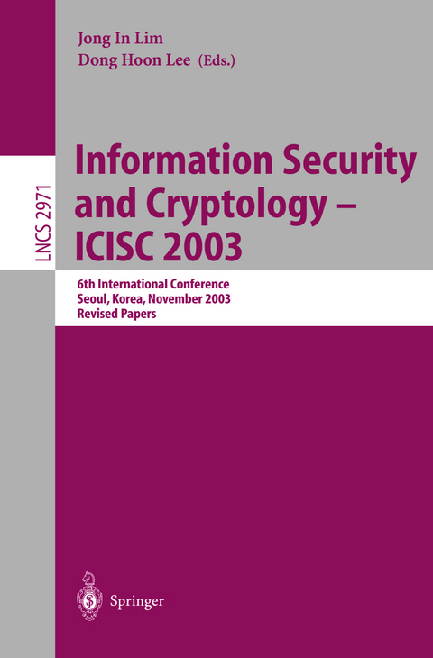 Information Security and Cryptology - ICISC 2003 - 