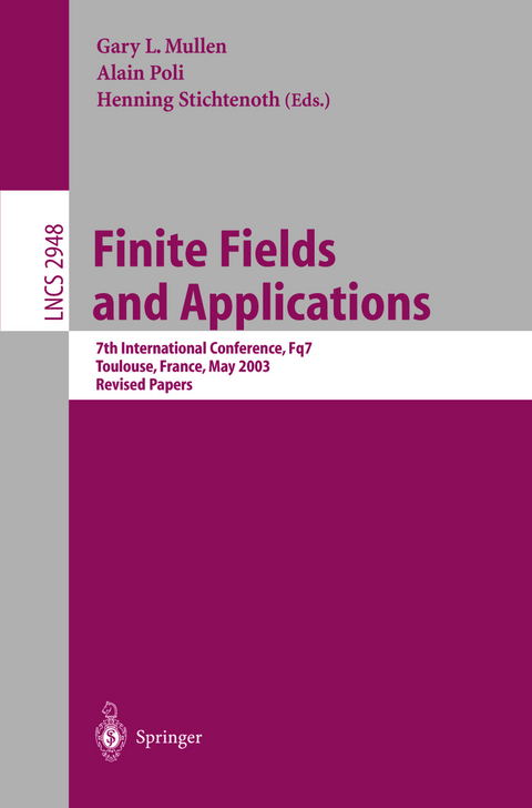 Finite Fields and Applications - 