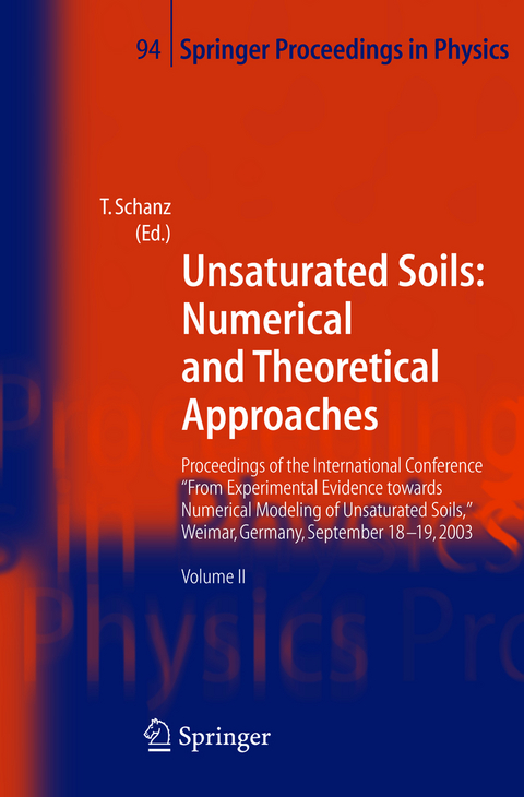 Unsaturated Soils: Numerical and Theoretical Approaches - 