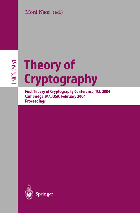 Theory of Cryptography - 