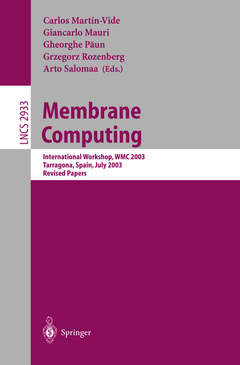 Membrane Computing - 