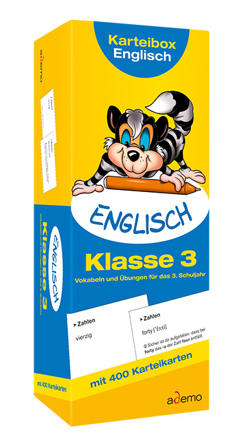 Karteibox Englisch, Klasse 3