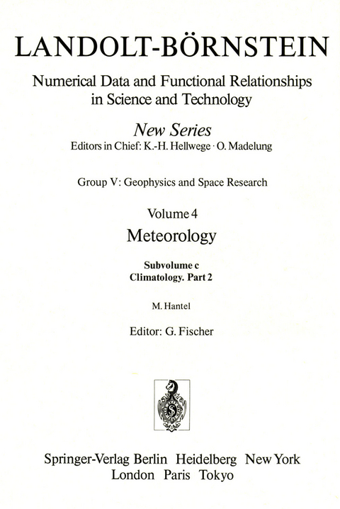 Climatology - M. Hantel