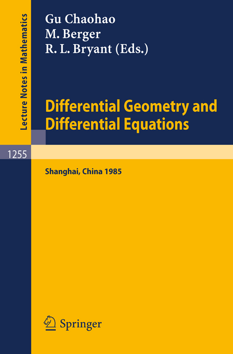 Differential Geometry and Differential Equations - 