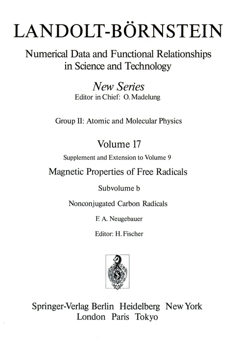 Nonconjugated Carbon Radicals / Nicht-konjugierte Kohlenstoff-Radikale - F.A. Neugebauer