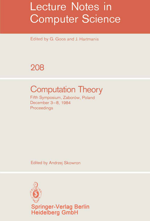 Computation Theory - Andrzej Skowron