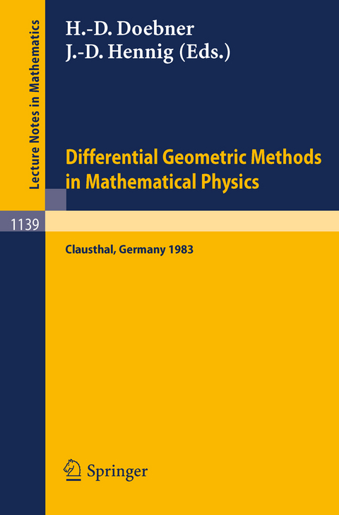 Differential Geometric Methods in Mathematical Physics - 