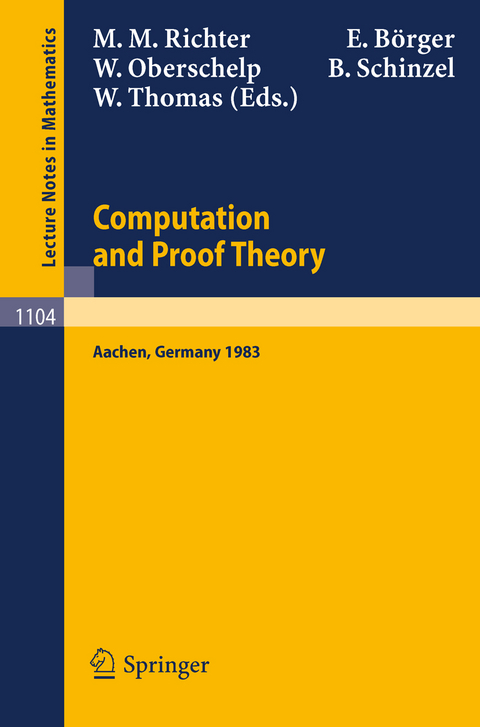 Proceedings of the Logic Colloquium. Held in Aachen, July 18-23, 1983 - 