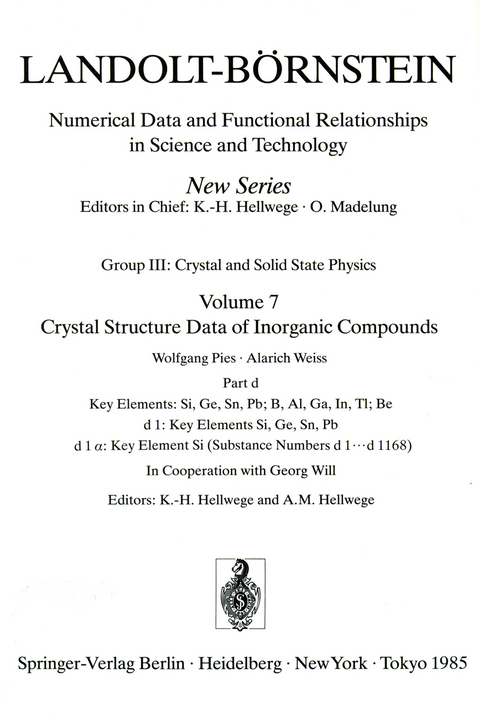 Key Element: Si / Schlüsselelement: Si - W. Pies, A. Weiss