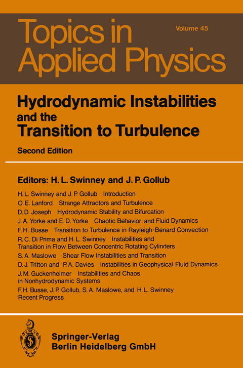 Hydrodynamic Instabilities and the Transition to Turbulence - 