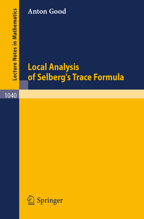 Local Analysis of Selberg's Trace Formula - A. Good