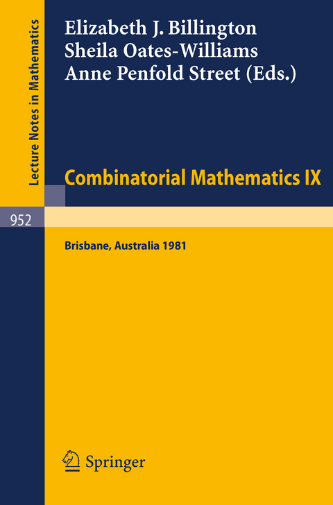 Combinatorial Mathematics IX - 