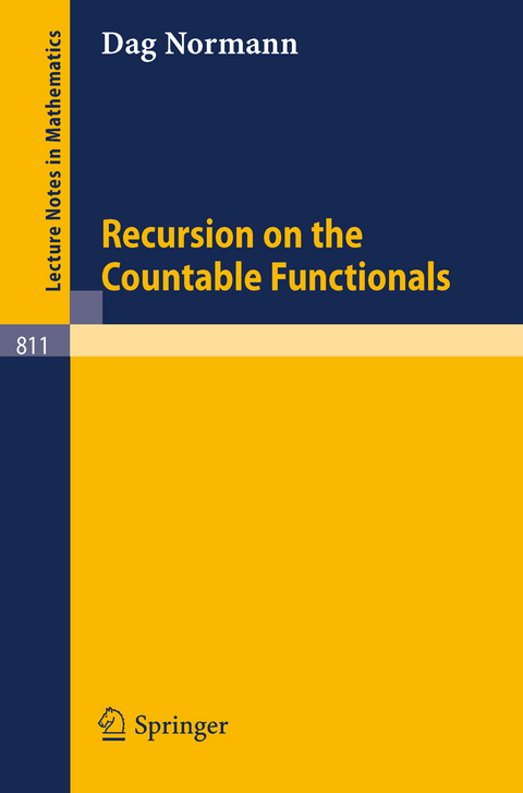 Recursion on the Countable Functionals - D. Normann