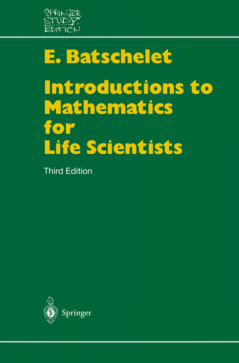 Introduction to Mathematics for Life Scientists - Edward Batschelet