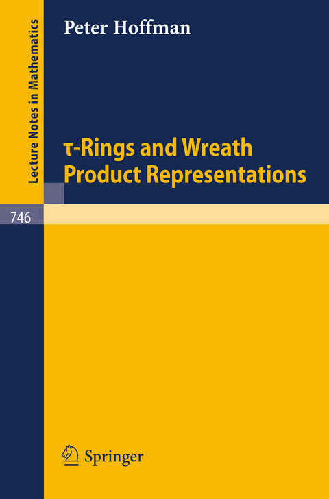 Tau-Rings and Wreath Product Representations - Peter Hoffman