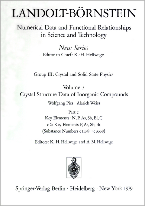 Key Elements: P, As, Sb, Bi / Schlüsselelemente: P, As, Sb, Bi - W. Pies, A. Weiss