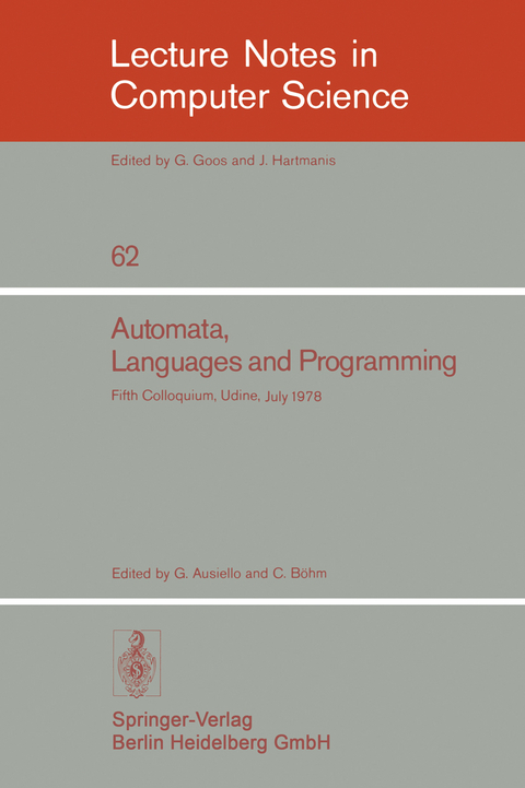 Automata, Languages and Programming - 