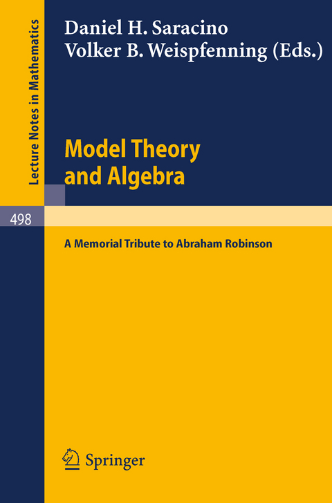 Model Theory and Algebra - 