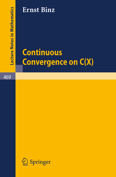 Continuous Convergence on C(X) - E. Binz