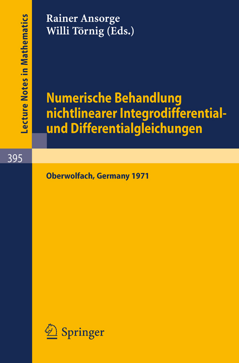 Numerische Behandlung nichtlinearer Integrodifferential- und Differentialgleichungen - 