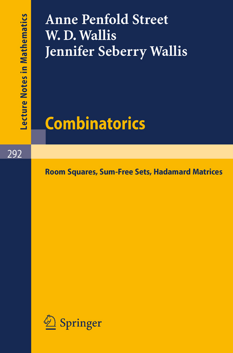 Combinatorics - W. D. Wallis, A. P. Street, J. S. Wallis
