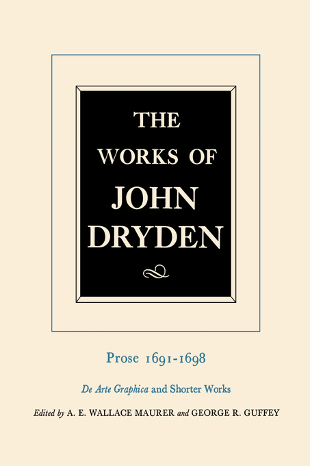 Works of John Dryden, Volume XX -  John Dryden