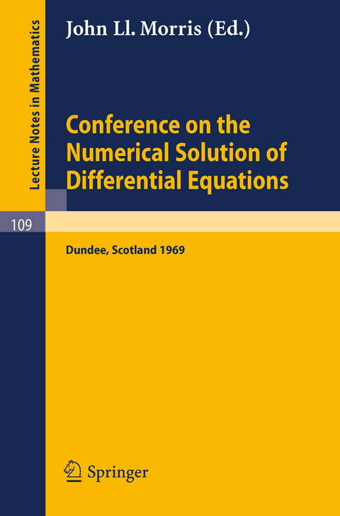 Conference on the Numerical Solution of Differential Equations - 