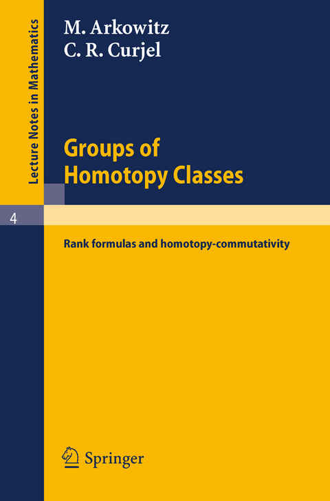 Groups of Homotopy Classes - M. Arkowitz, C. R. Curjel