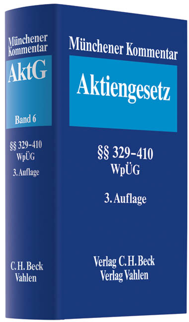 Münchener Kommentar zum Aktiengesetz Band 6 - 