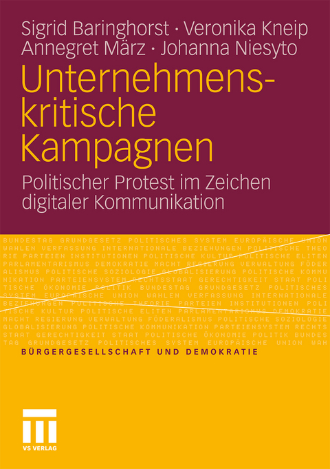 Unternehmenskritische Kampagnen - Sigrid Baringhorst, Veronika Kneip, Annegret März, Johanna Niesyto