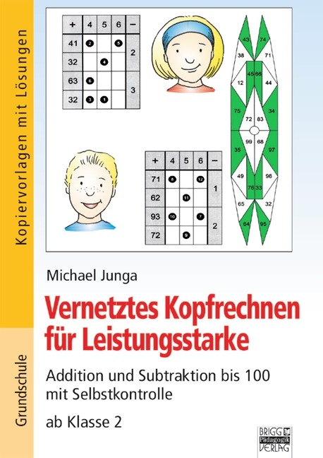 Vernetztes Kopfrechnen für Leistungsstarke / Addition und Subtraktion bis 100 mit Selbstkontrolle