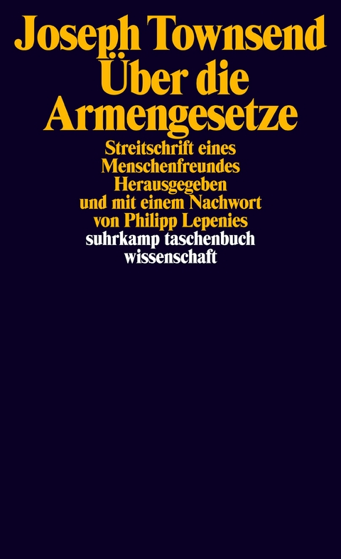 Über die Armengesetze - Joseph Townsend