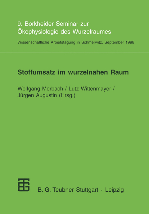 Stoffumsatz im wurzelnahen Raum - 