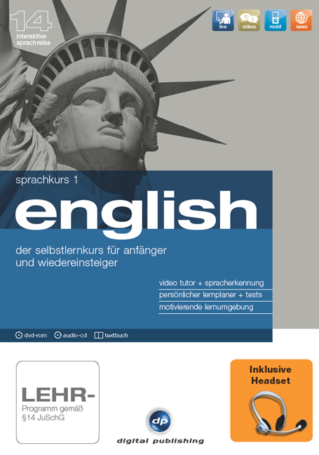 Sprachkurs 1 English + Headset