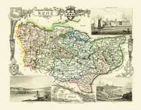 Thomas Moule Map of Kent 1836 - Thomas Moule