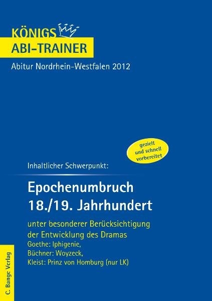 Epochenumbruch 18./19. Jahrhundert - Königs Abi Trainer. - Rüdiger Bernhardt