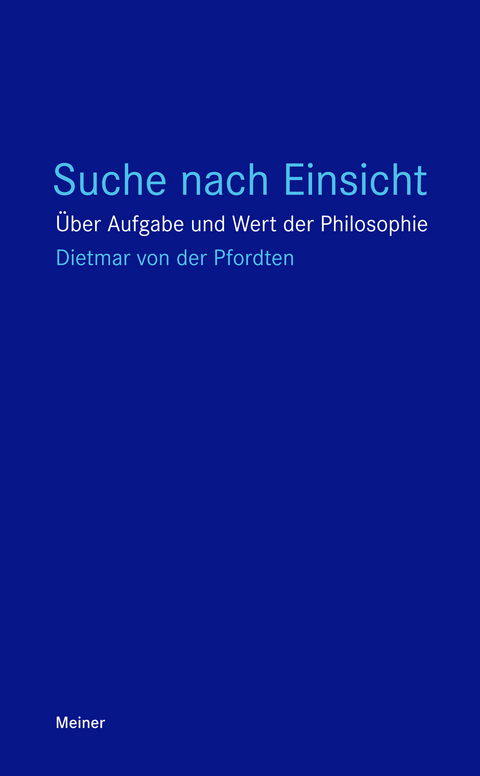 Suche nach Einsicht - Dietmar von der Pfordten