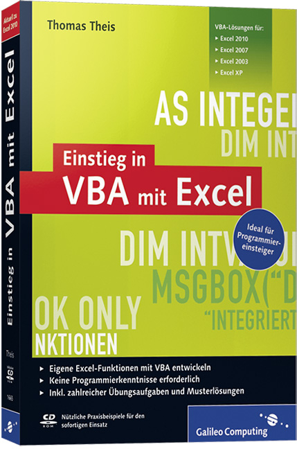 Einstieg in VBA mit Excel - Thomas Theis