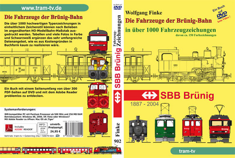 Die Fahrzeuge der Brünig Bahn in über 1000 Fahrzeugzeichnungen - Wolfgang Finke