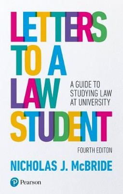 Letters to a Law Student -  Nicholas J McBride