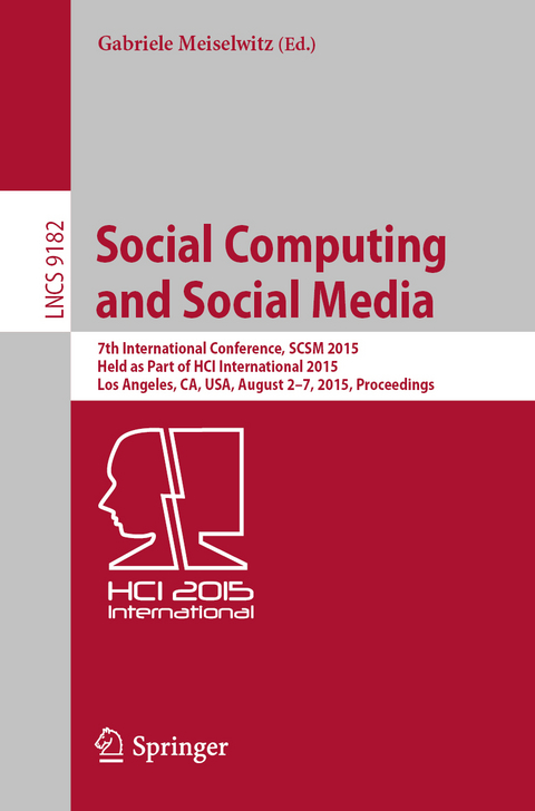 Social Computing and Social Media - 