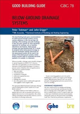 Below-ground Drainage Systems - Peter Trotman, John Griggs