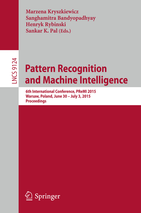 Pattern Recognition and Machine Intelligence - 