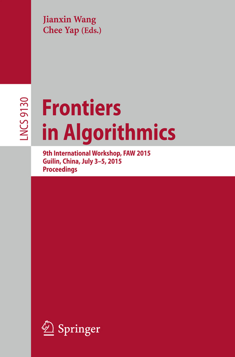 Frontiers in Algorithmics - 