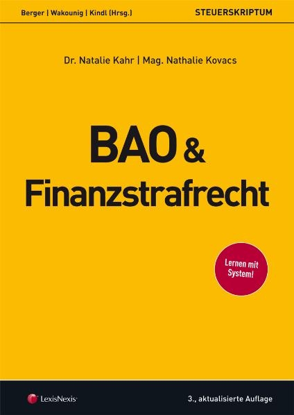 Steuerrecht - BAO und Finanzstrafrecht - Natalie Kahr, Nathalie Kovacz