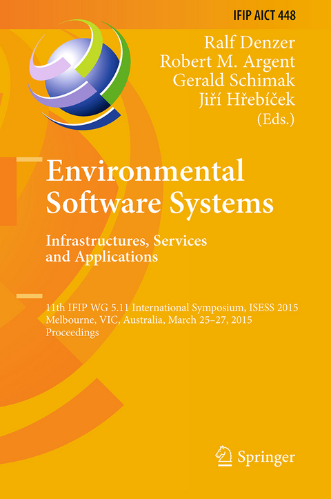 Environmental Software Systems. Infrastructures, Services and Applications - 