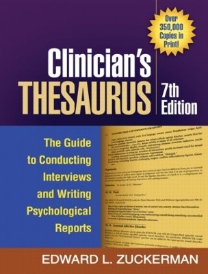 Clinician's Thesaurus, 8th Edition - Edward Zuckerman