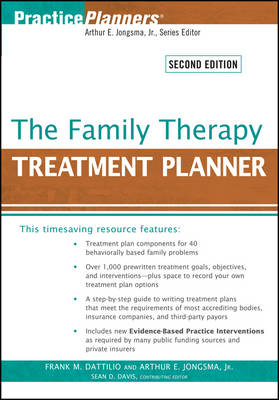 The Family Therapy Treatment Planner - Frank M. Dattilio, Arthur E. Jongsma, Sean D. Davis