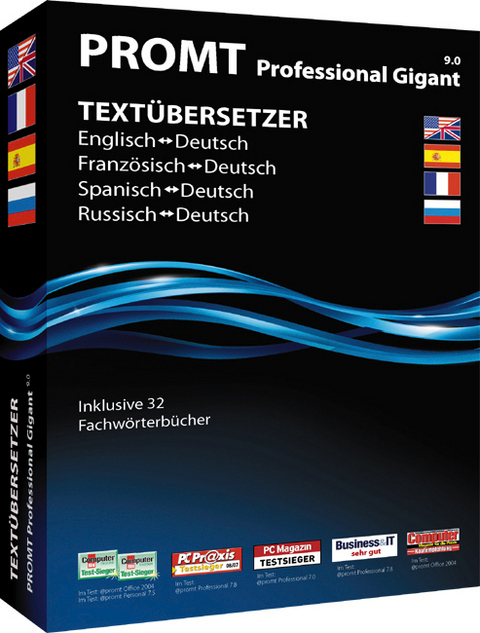 PROMT Professional 9.0 Gigant Deutsch - Englisch, Spanisch, Französisch, Russisch