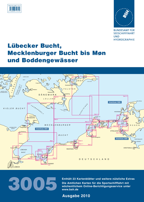 Lübecker Bucht, Mecklenburger Bucht bis Møn und Boddengewässer